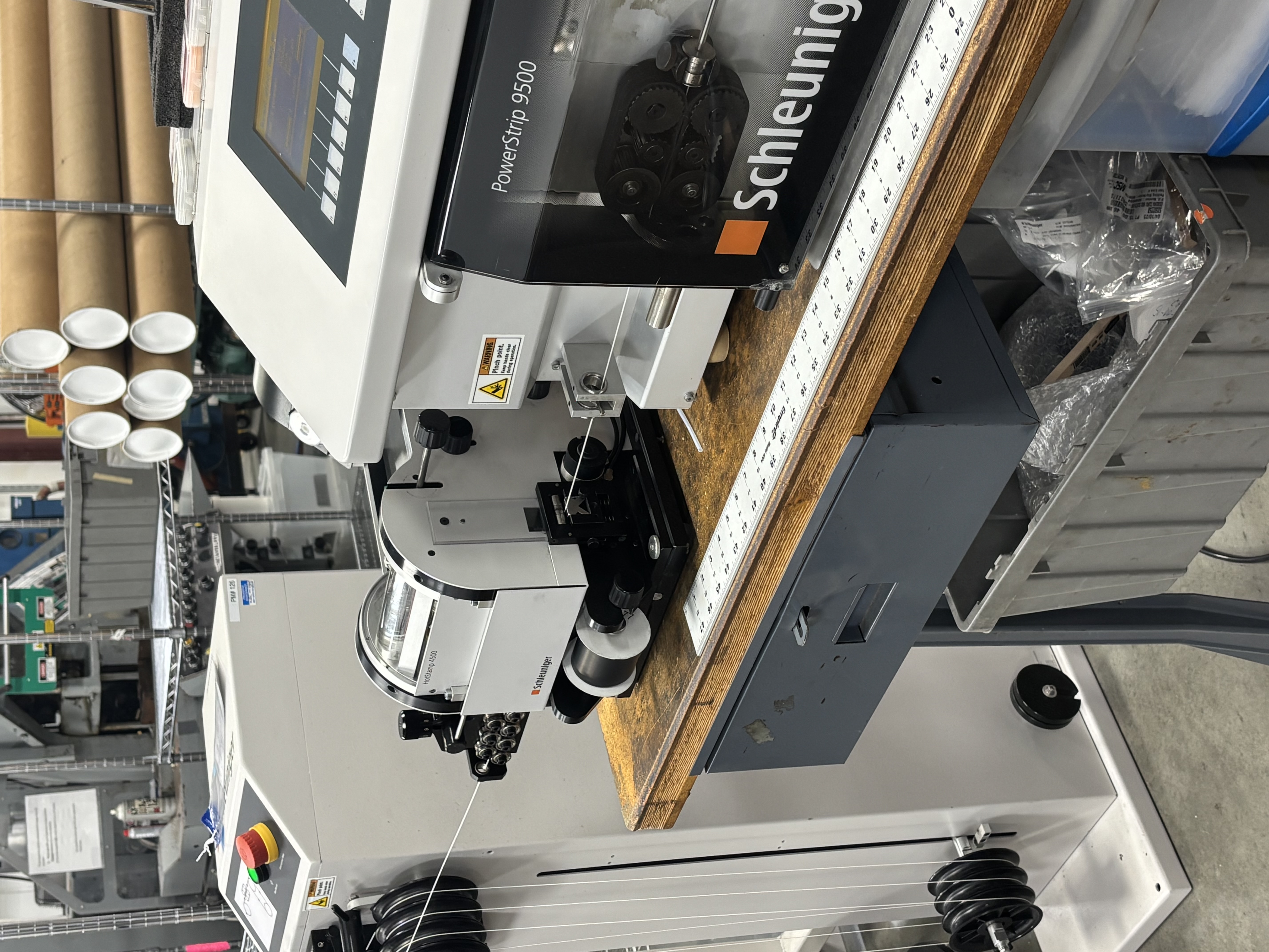 Hot stamp wire marking machine